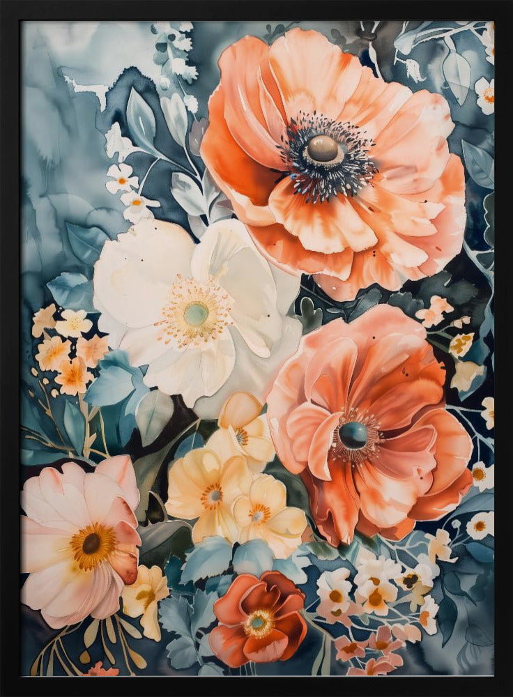 Watercolor Floral No. 7 Poster