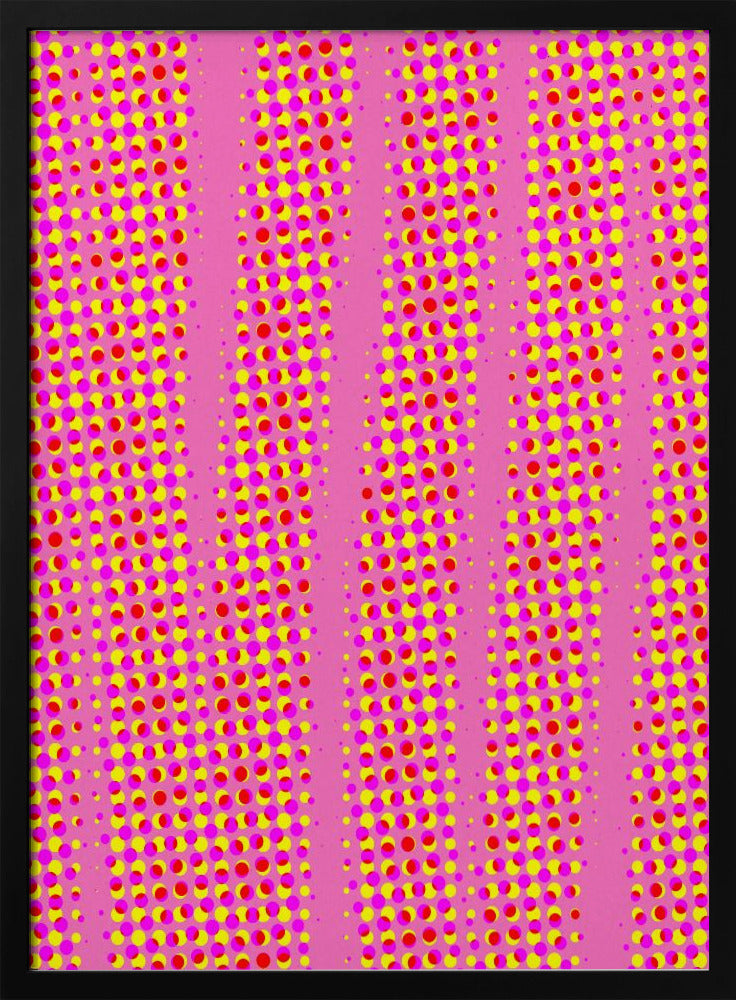 Pink Dots Pattern Poster