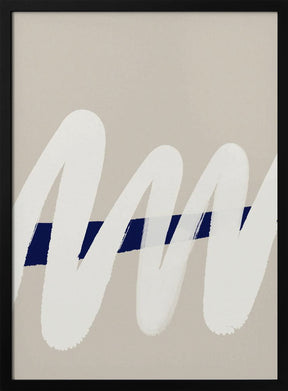 White wave no 6 Poster