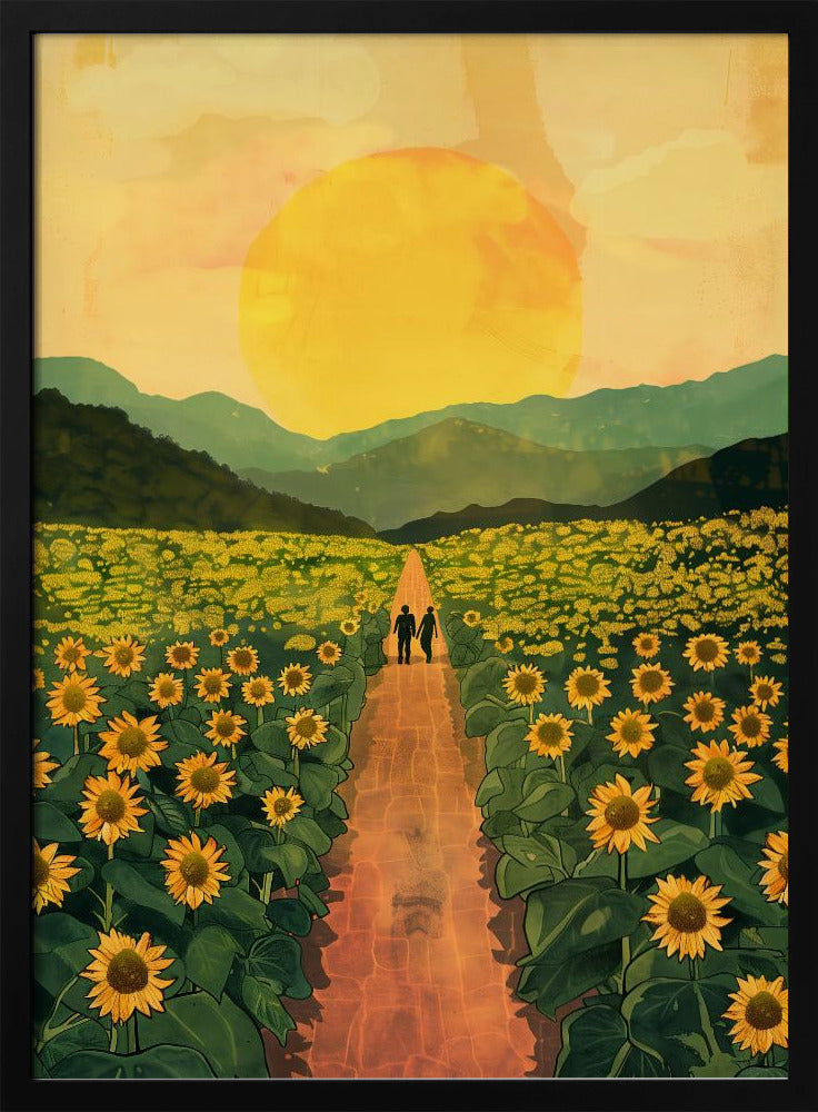 Sunflower Plantation Poster