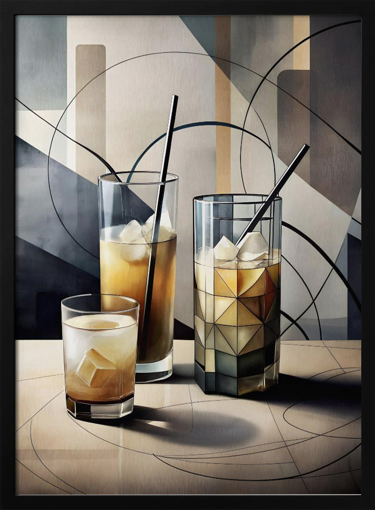 Cubist Cocktails Poster