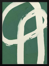 Strokes On Green 6 Poster