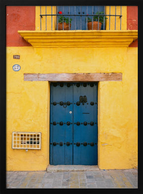 Blue and Yellow | Oaxaca Mexico Poster