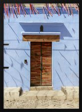 Oaxacan door - Colorful travel photography Mexico Poster