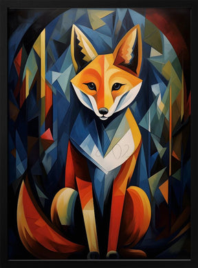 The Cubistic Fox Poster