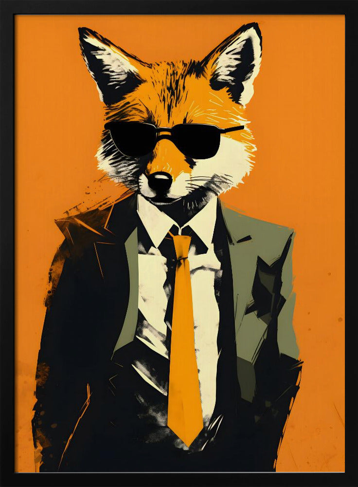 Fox In a Suit Poster