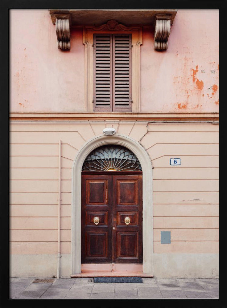 Bologna in Pink | Italy travel photography Poster