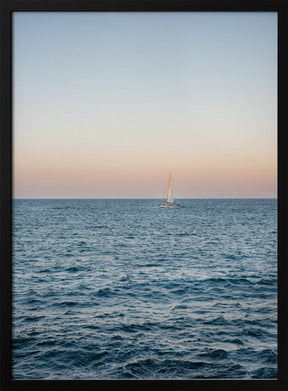 Amalfi Sunset Coast Sailing | Italy Travel Photography Poster