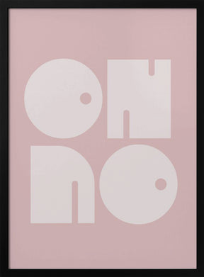 Oh No Pink Whiteratio 3x4 Print By Bohonewart Poster