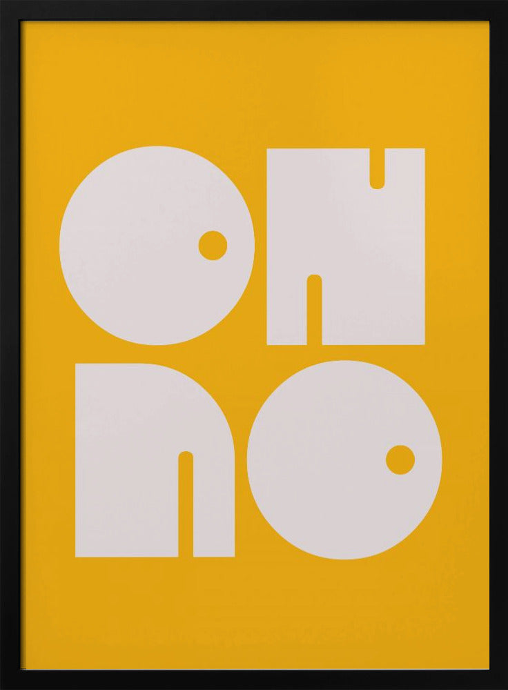 Oh No Yellowratio 3x4 Print By Bohonewart Poster