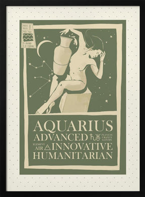 Aquarius Zodiac Poster Poster