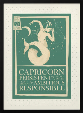 Capricorn Zodiac Poster Poster