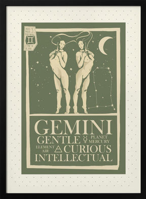 Gemini Zodiac Poster Poster