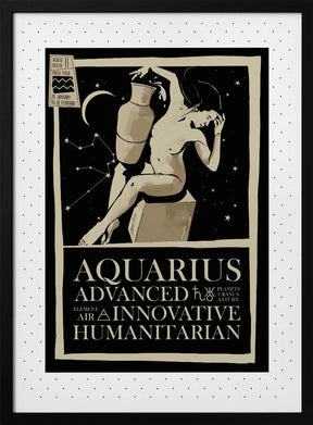 Aquarius Zodiac Poster Poster