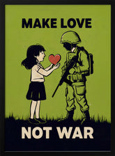 Make Love   Not War Poster