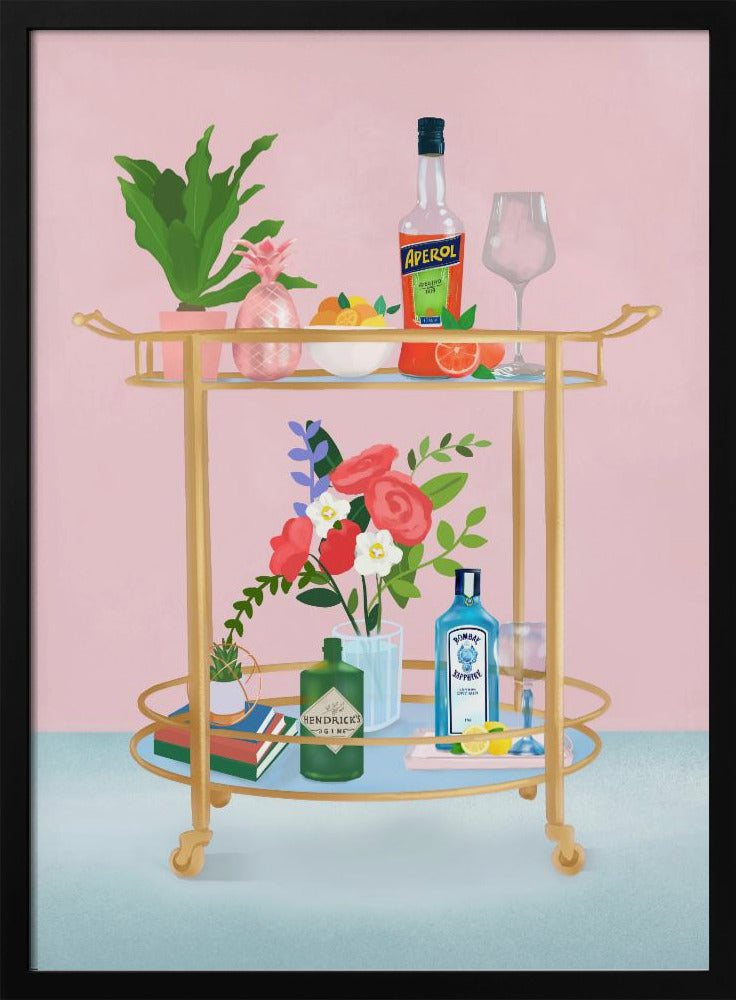 Bar Cart Poster