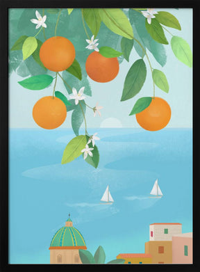 Amalfi Oranges Poster