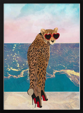 Cheetah on holiday Poster