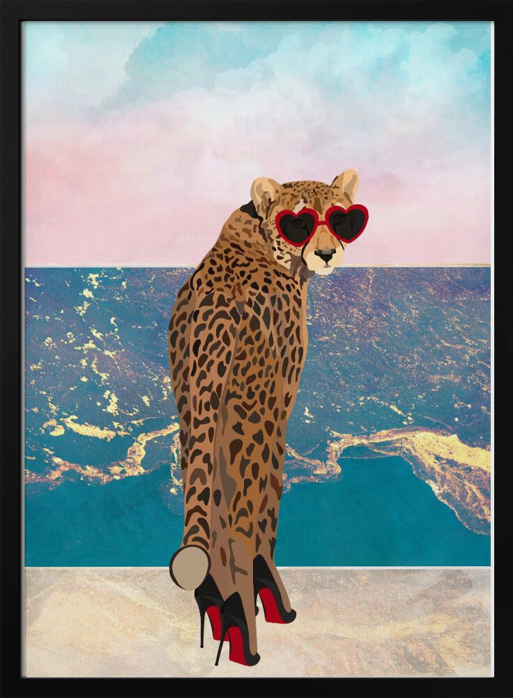 Cheetah on holiday Poster