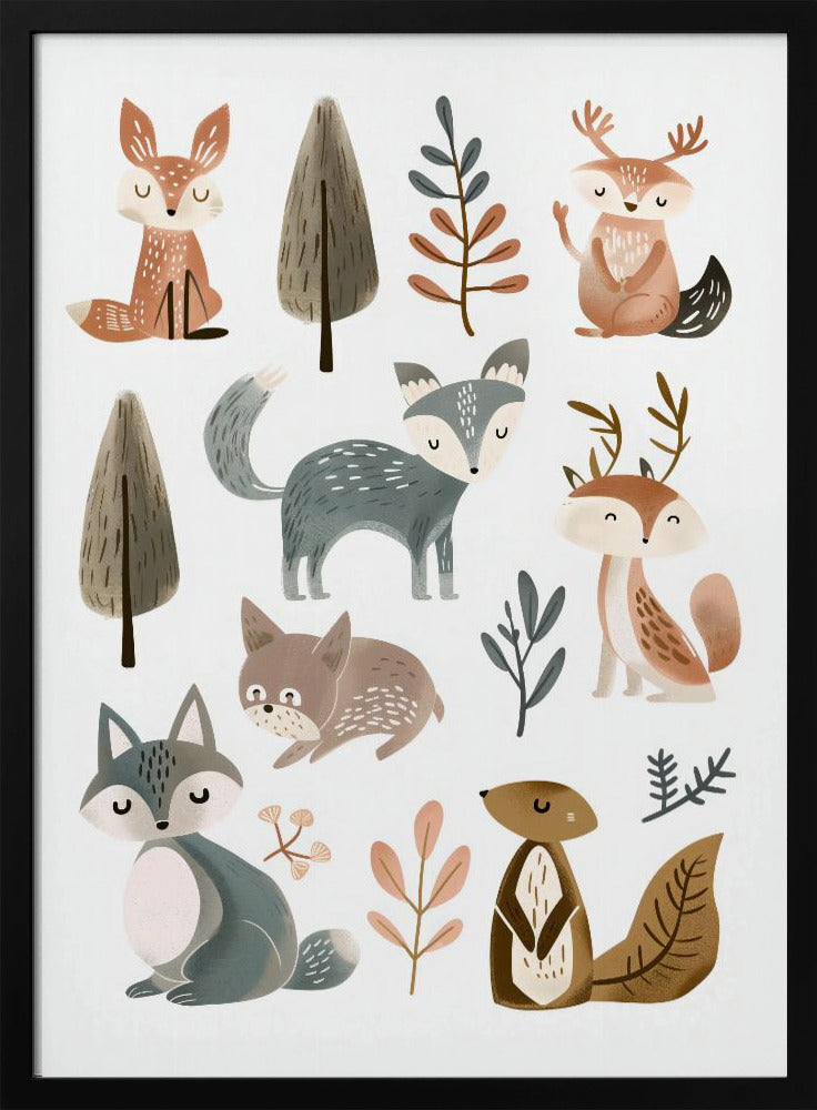 Cute Animals No 1 Poster