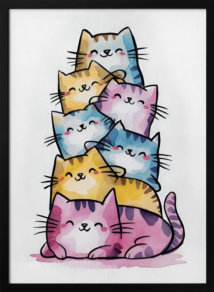 Happy Cats Poster