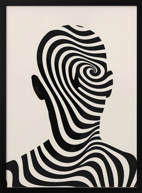 Striped Man Poster