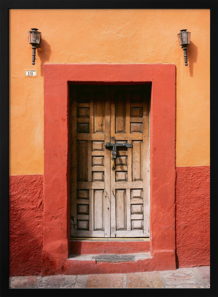 San Miguel de Allende Door | Mexico Travel Photography Poster