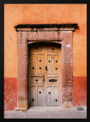 San Miguel de Allende Door | Mexico Travel Photography Poster