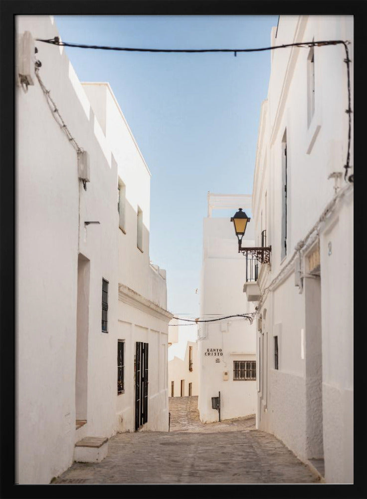 The White town of Vejer de La Frontera Poster