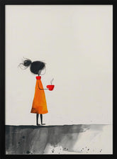 The Girl With the Red Coffee Cup Poster