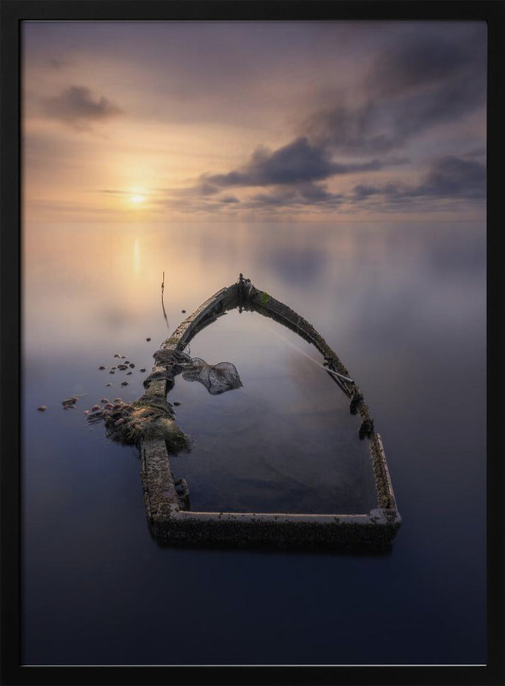 The abandoned boat Poster