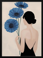 Blue Blooms In Silence Poster