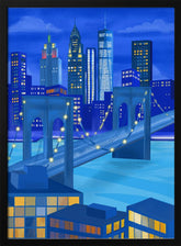 New York At Night Poster