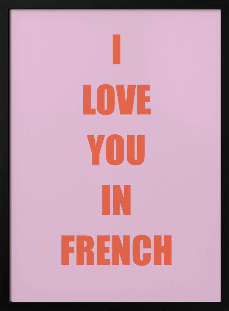 Frenchloveorange Ratioiso Poster