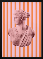 Artemispinkorangestripes Ratio2x3 Poster