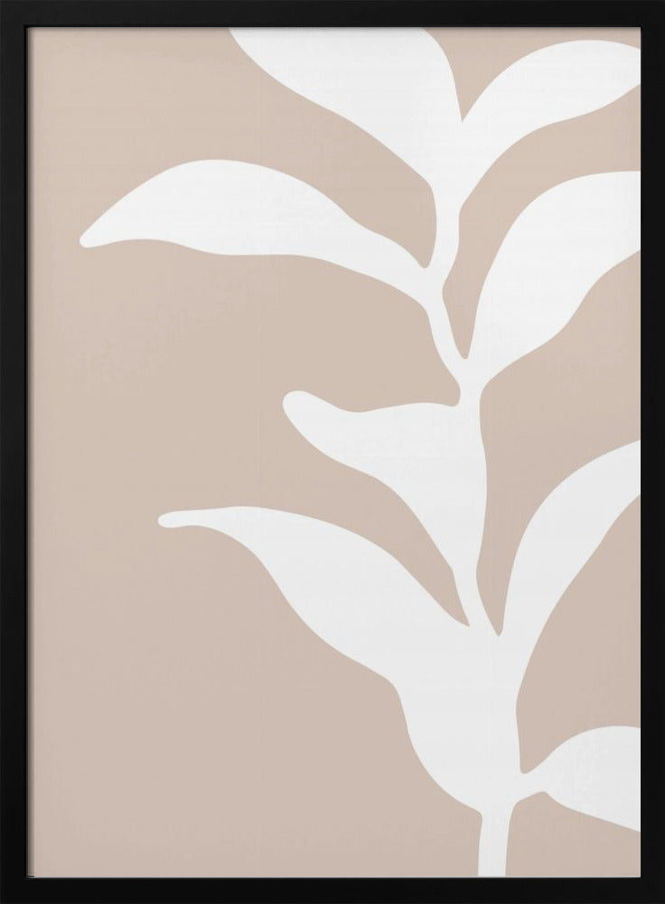 Beigeleafabstract Ratio2x3 Poster