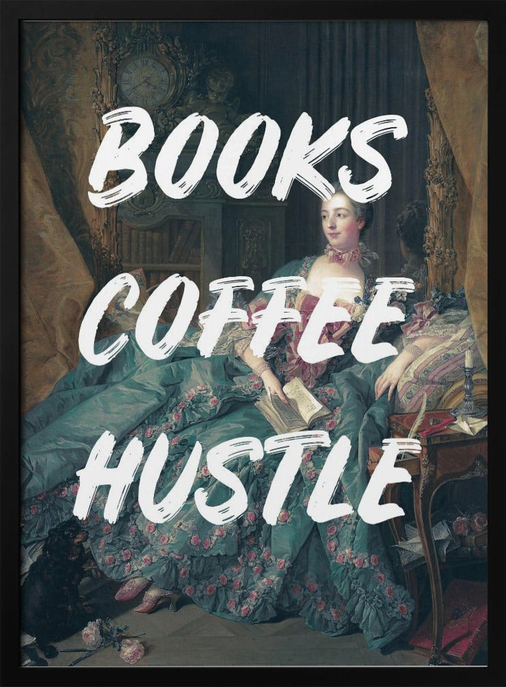 Bookscoffeewhite Ratioiso Poster