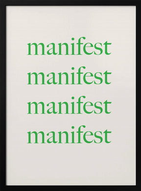 Manifestgreenbeige Ratio2x3 Poster