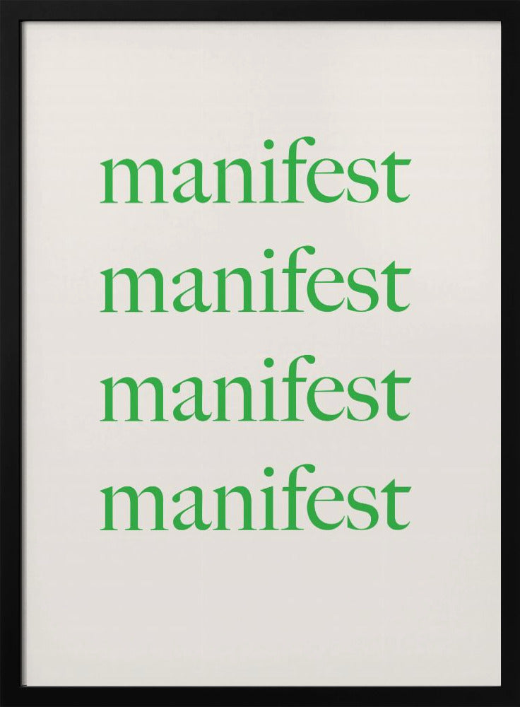 Manifestgreenbeige Ratio2x3 Poster