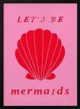 Mermaidspinkred Ratioiso Poster