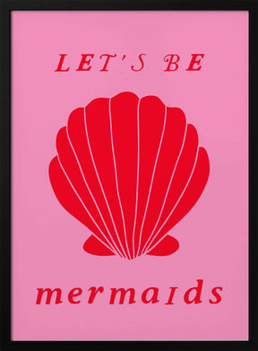 Mermaidspinkred Ratioiso Poster