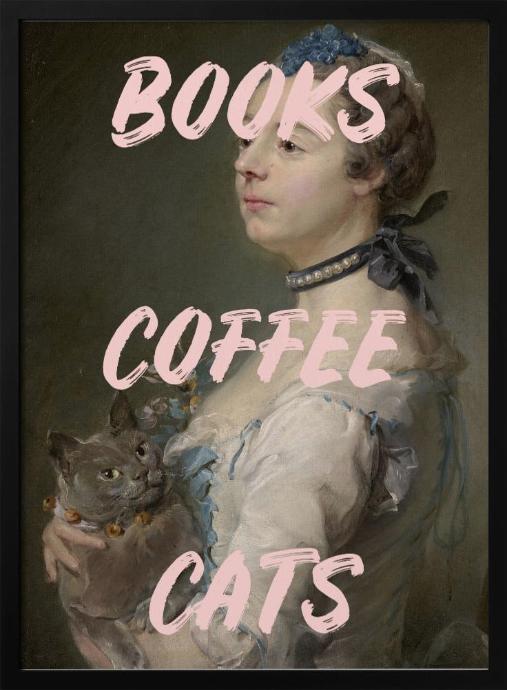 Bookscoffeecats Ratioiso Poster