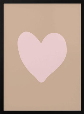 Brownpinkloveheart Ratioiso Poster