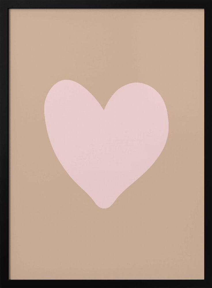 Brownpinkloveheart Ratioiso Poster