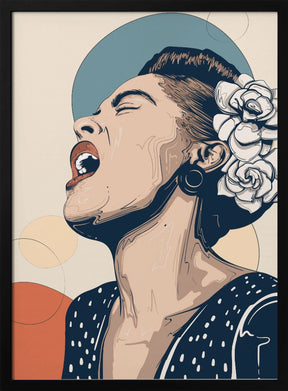 Billie Holiday Portrait Poster