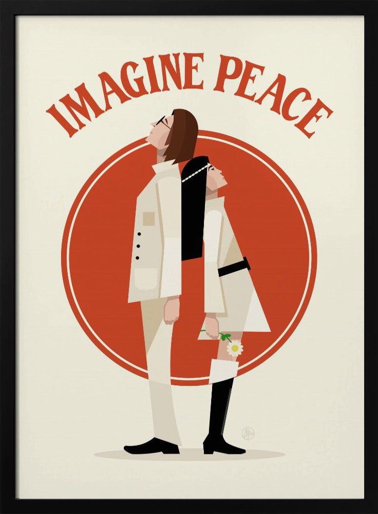 Imagine Peace Minimalist Poster