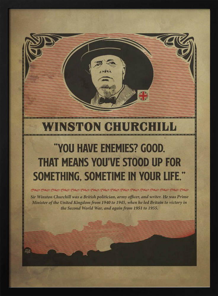 Churchill Print Poster