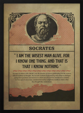 Socrates Print Poster