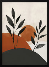 Painted Shapes and Plants 32 Poster