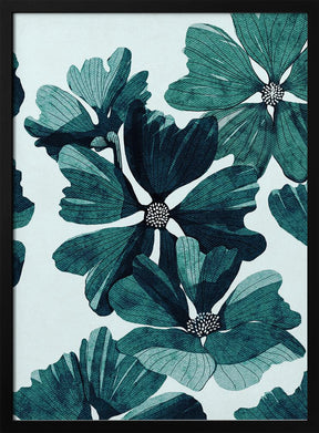 Black Flower Poster